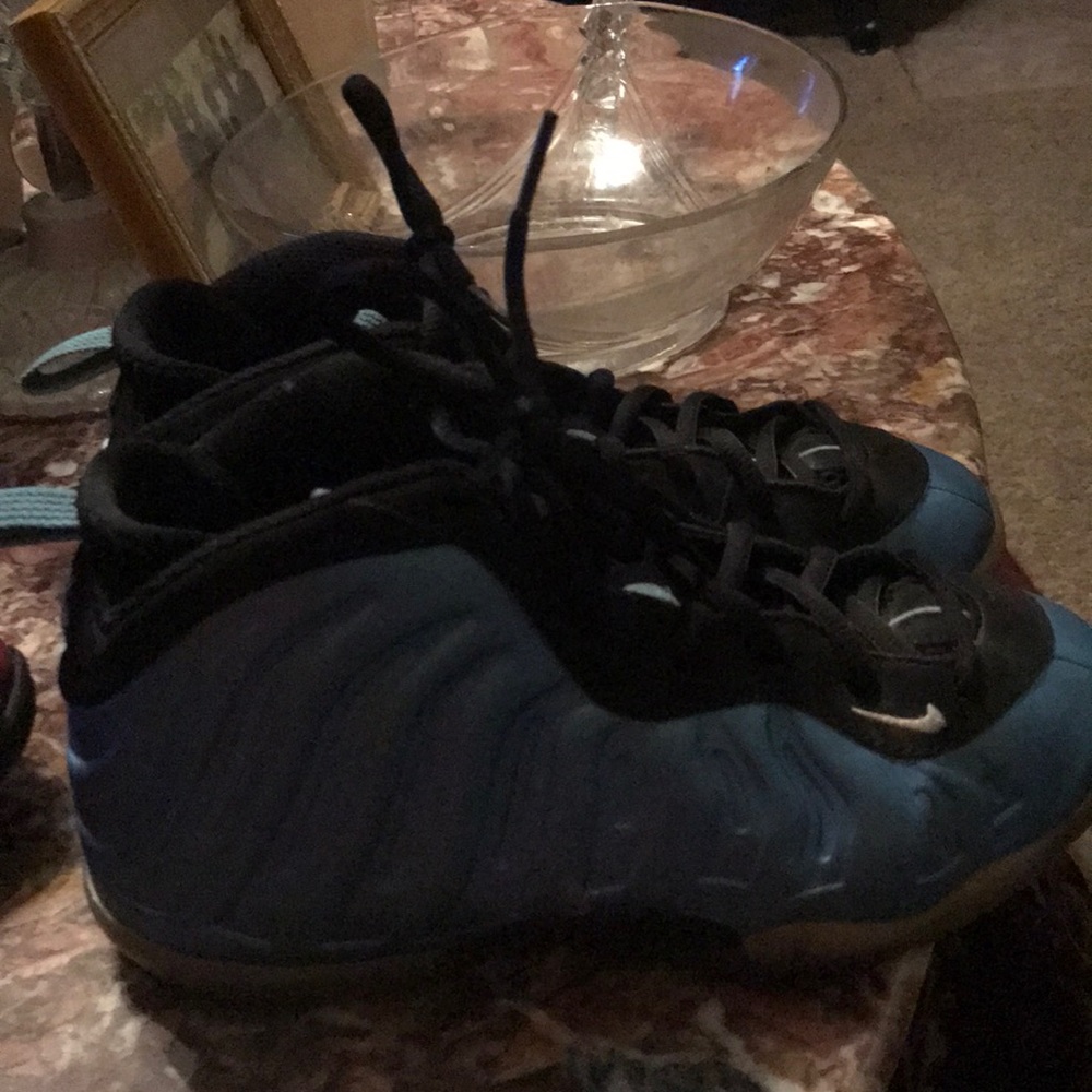 Blue foam shoes